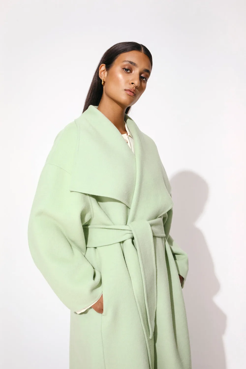 Hallie Mint Green Seafoam Coat