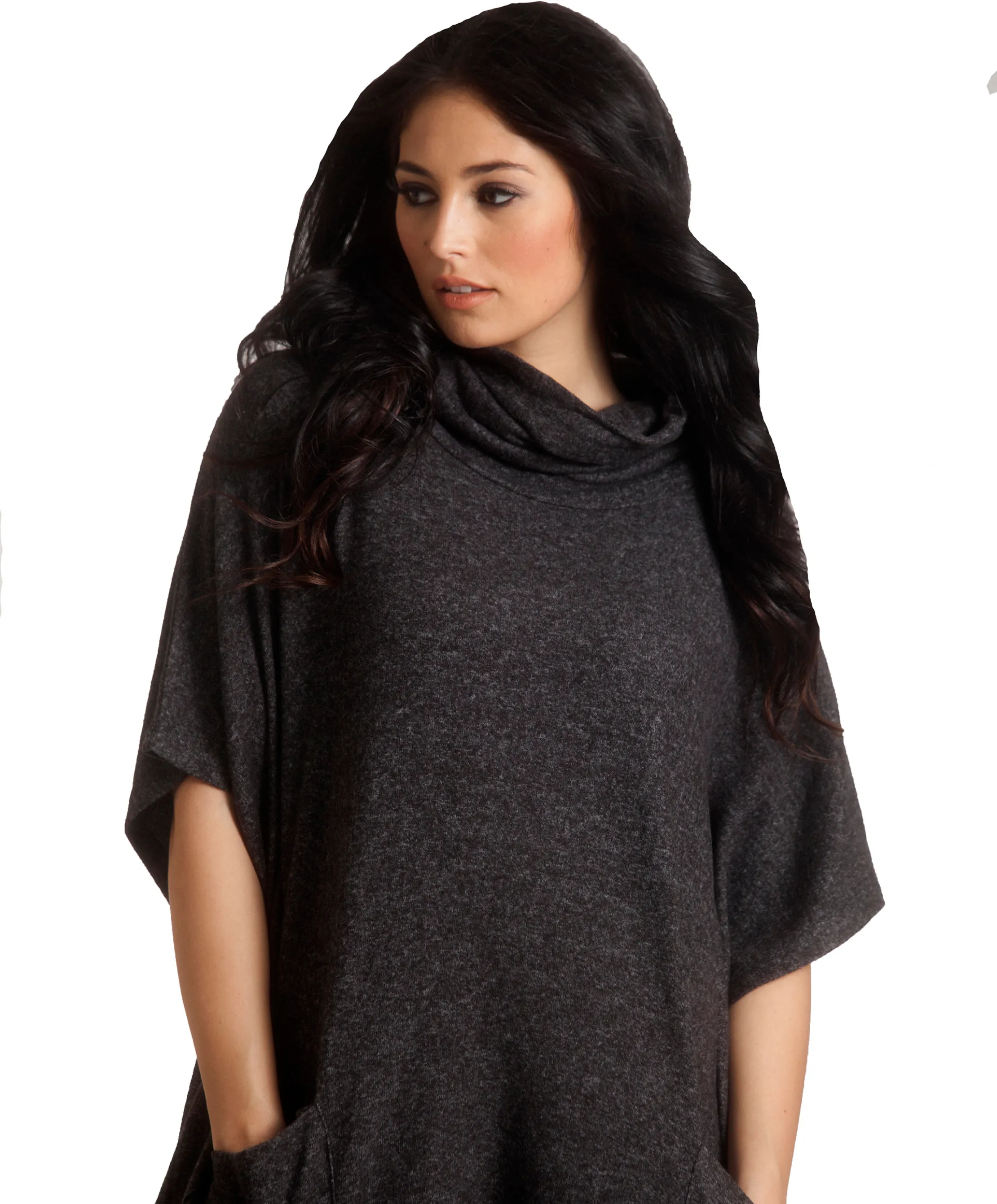 Harper Kashmira Cowl Neck Poncho