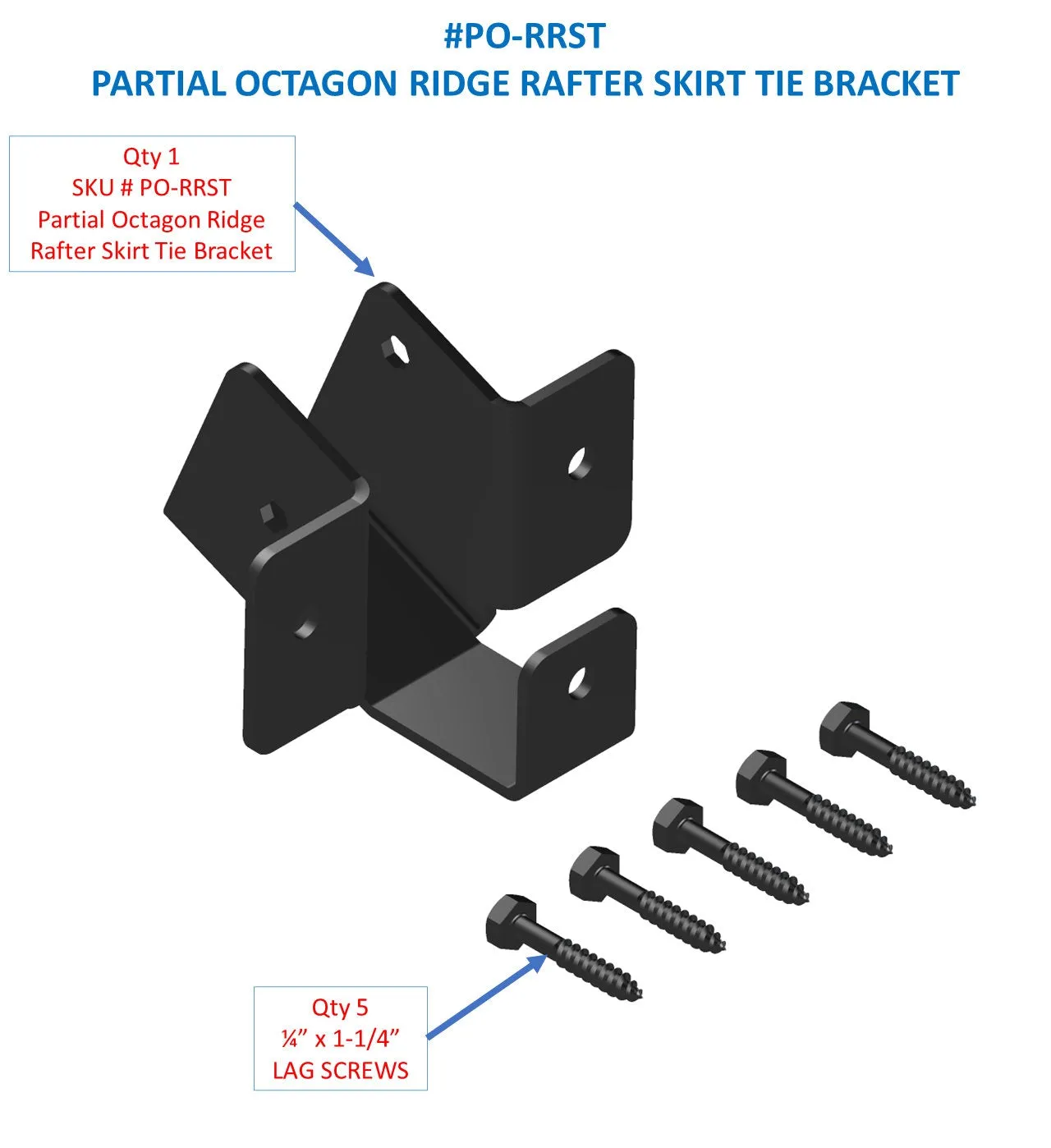 Heavy Duty 4-12 Roof Skirt Bracket