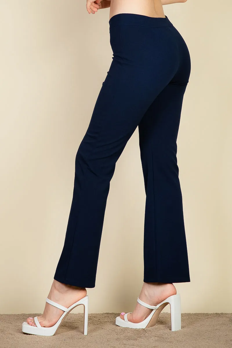 High Waist Knit Flare Pants