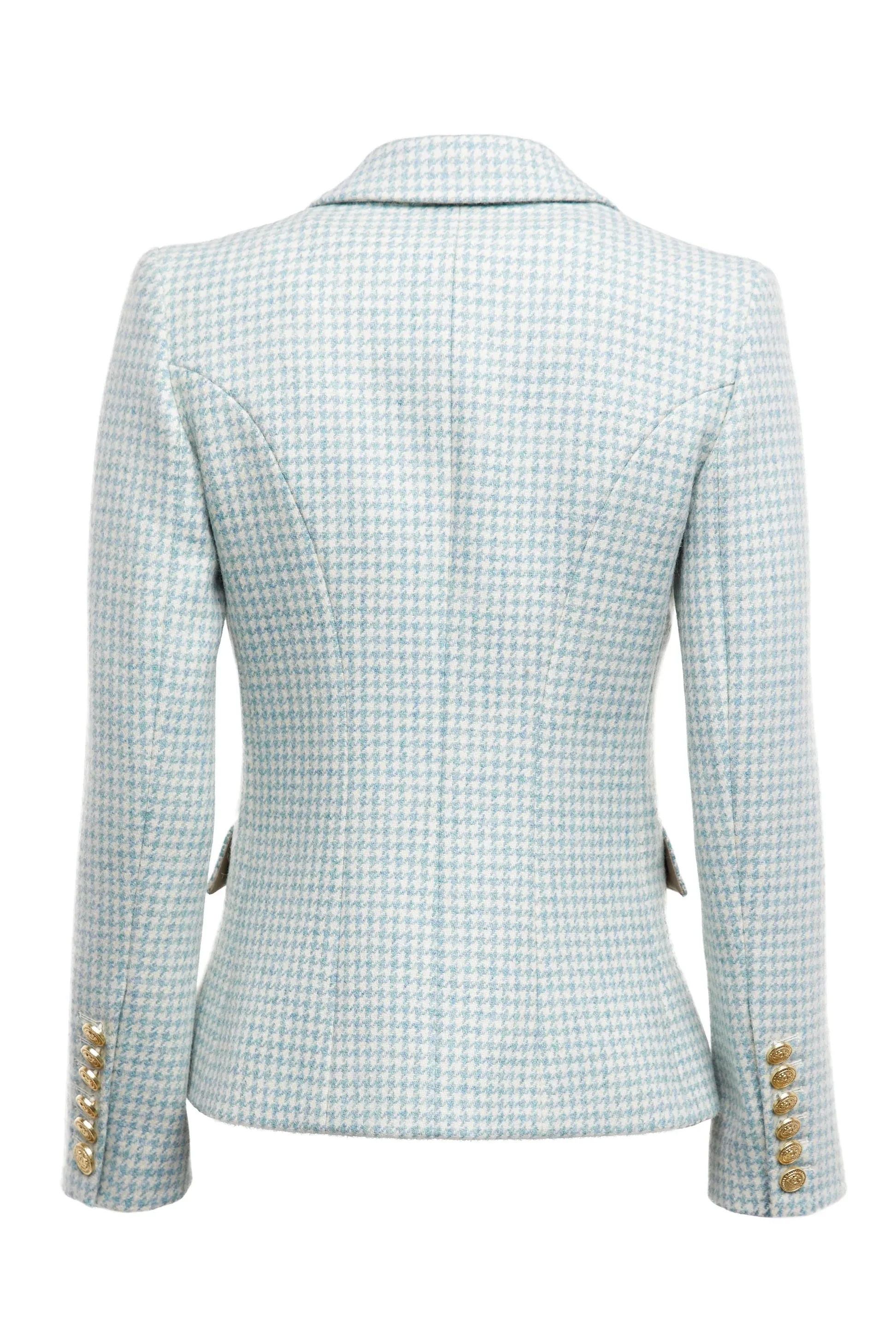 Holland Cooper Knightsbridge Ladies Blazer in Teal Houndstooth