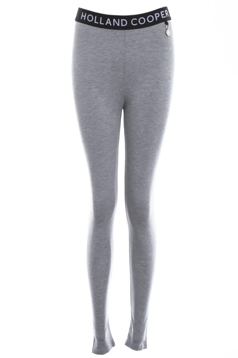 Holland Cooper Ladies Lounge Legging in Light Grey Marle