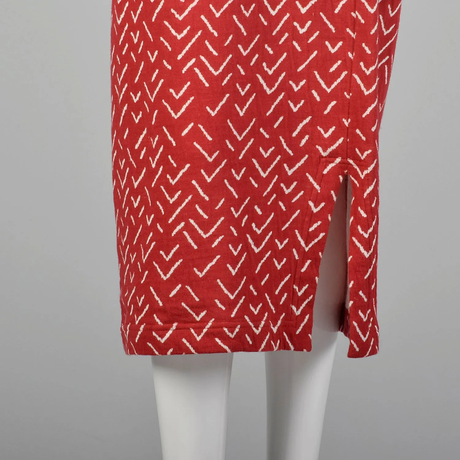 Issey Miyake Plantation 1980s Red Two Piece