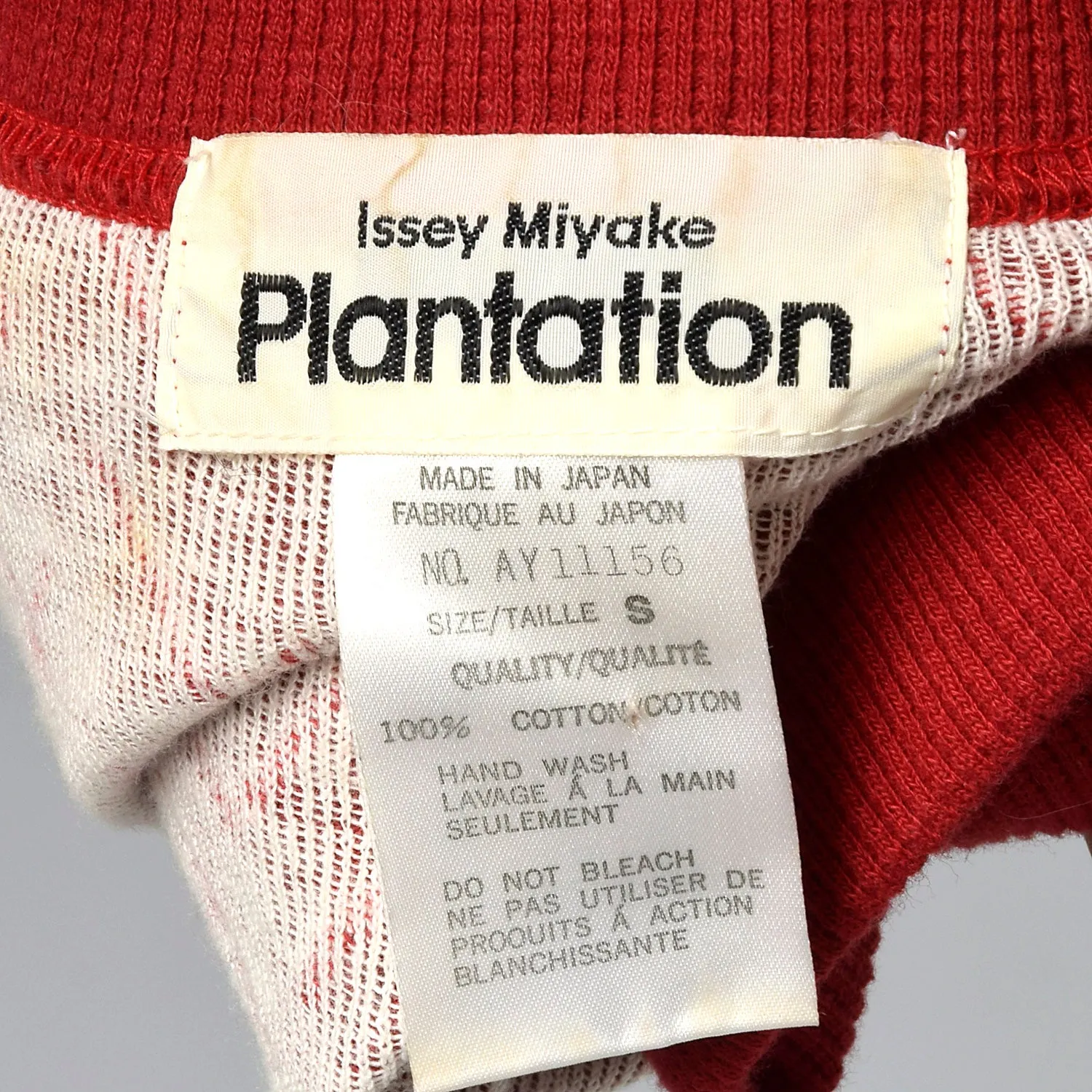 Issey Miyake Plantation 1980s Red Two Piece