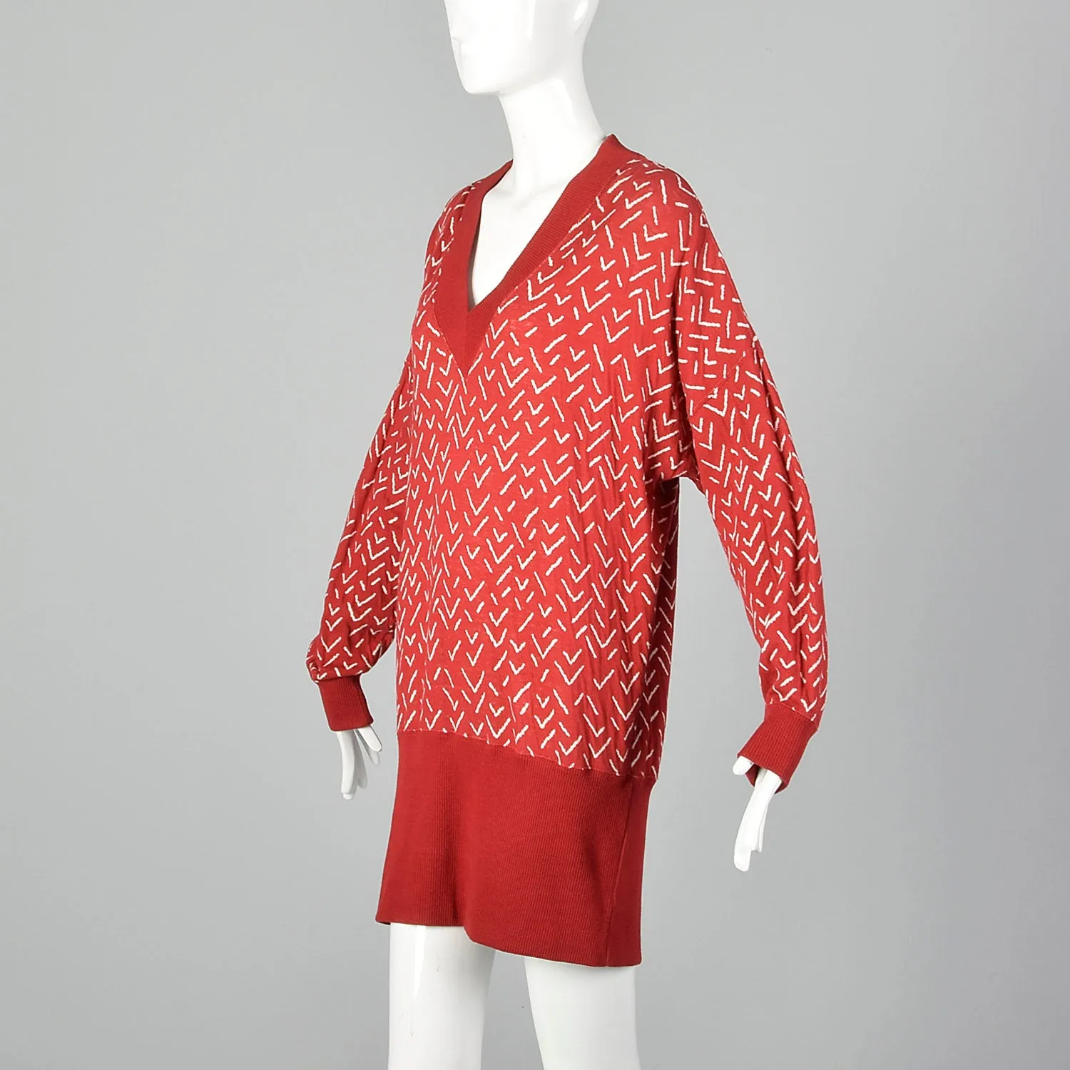 Issey Miyake Plantation 1980s Red Two Piece