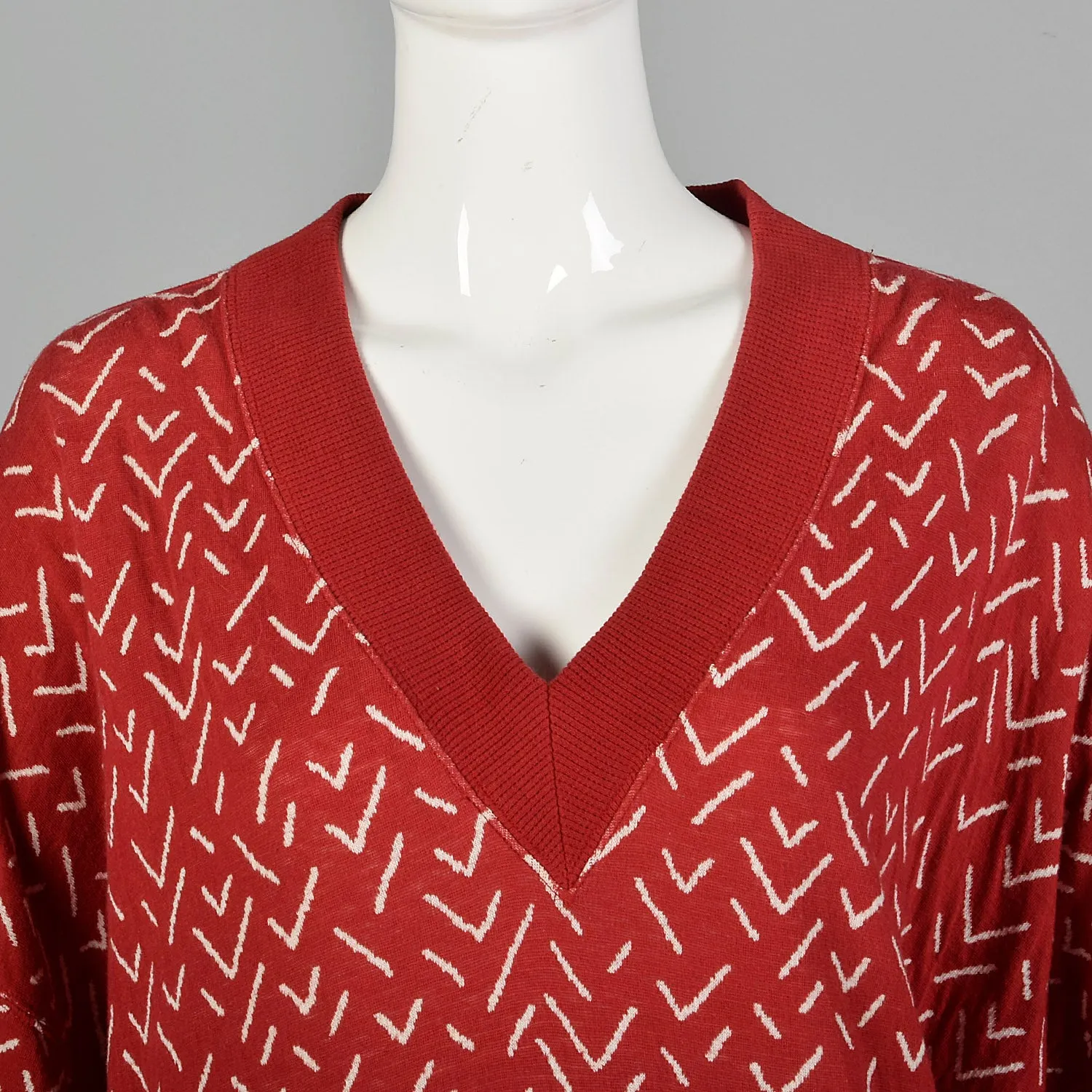 Issey Miyake Plantation 1980s Red Two Piece