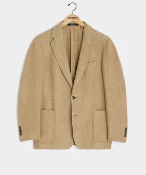 Italian Linen Silk Sport Coat in Burlap