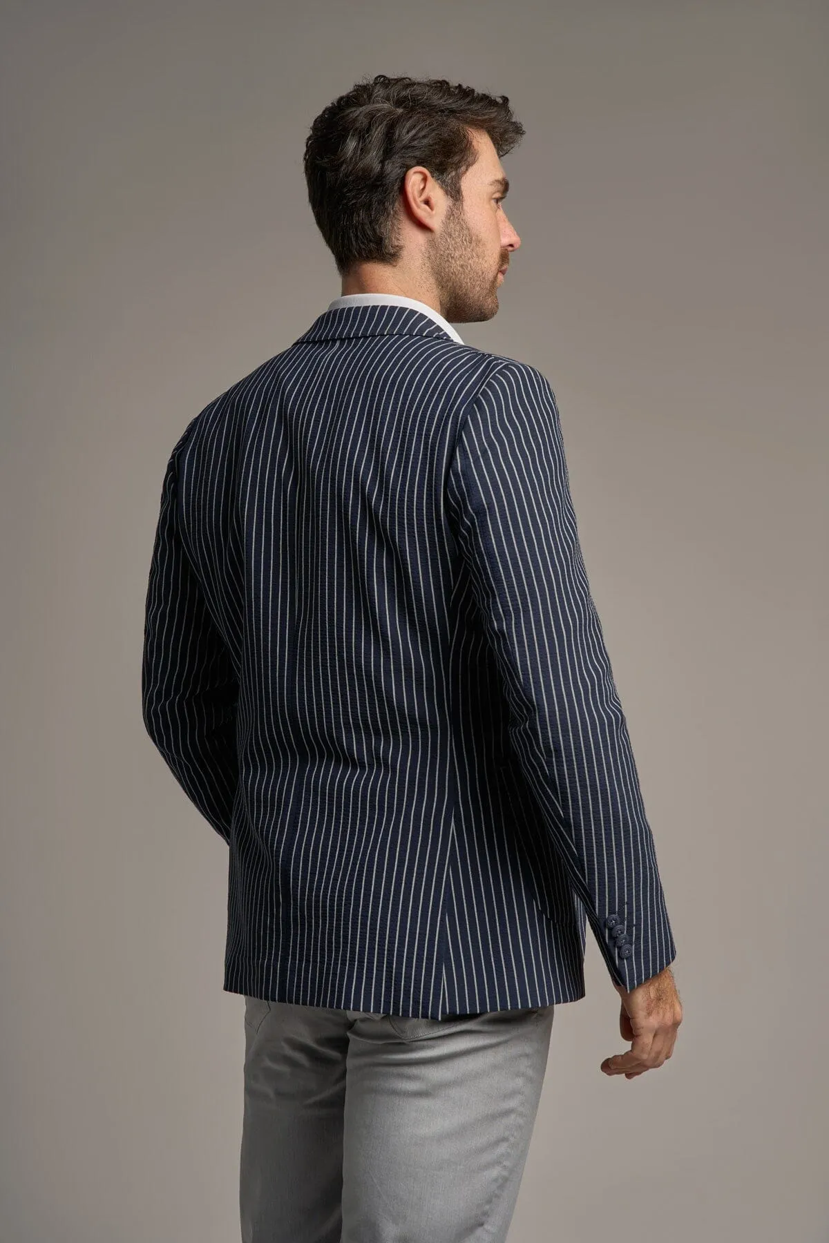 Julian Half-Lined Stripe Blazer