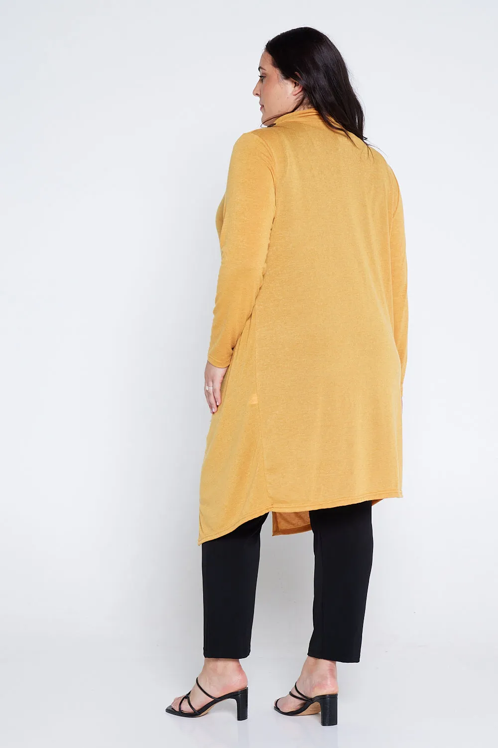 Kasra Wrap Tunic Jacket - Mustard