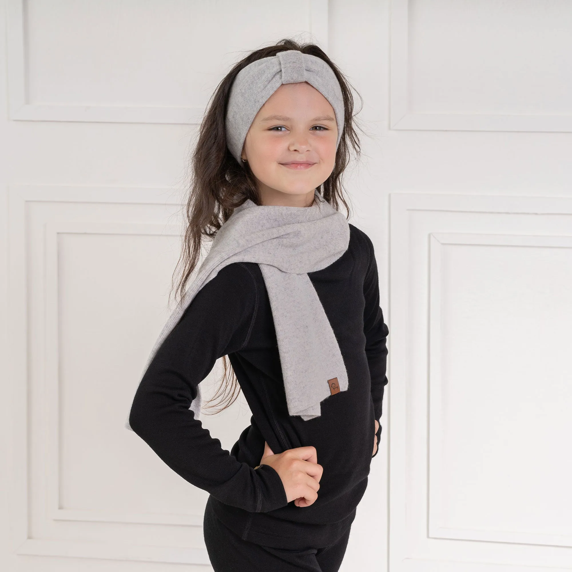 Kids' Knit Scarf Cashmere Blend