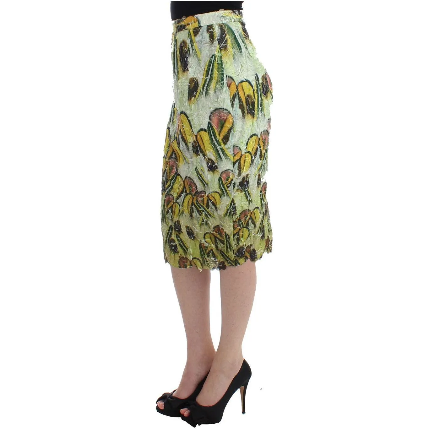 Lanre Da Silva Ajayi Vibrant Silk Blend Pencil Skirt