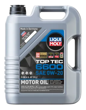 LIQUI MOLY 5L Top Tec 6600 Motor Oil SAE 0W20