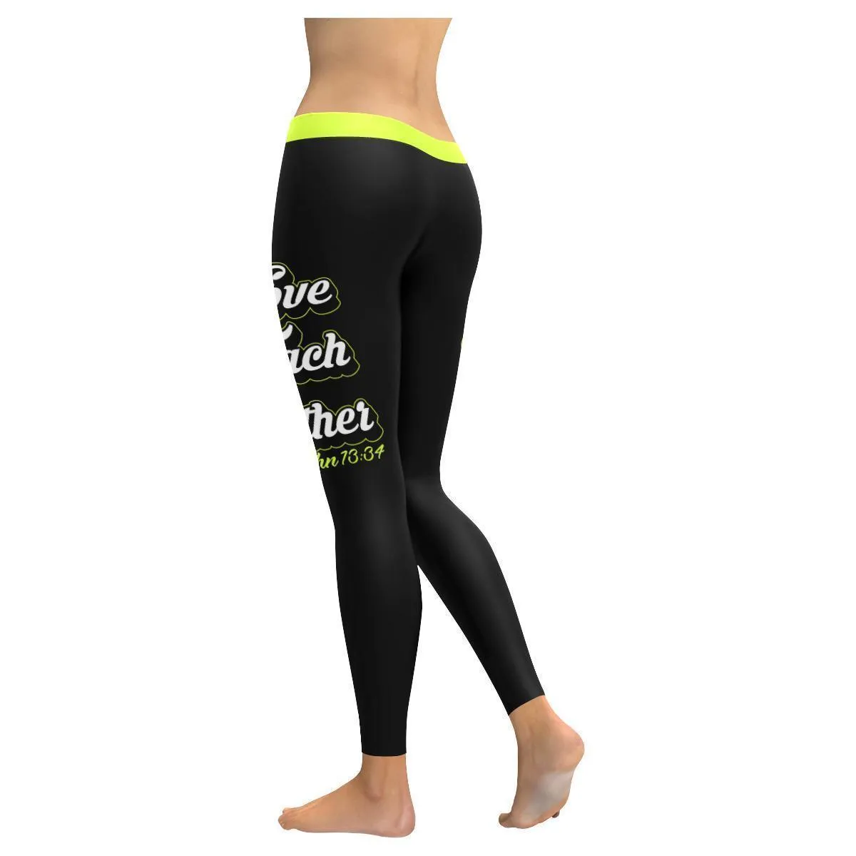 Love Each Other John 1334 Funny Christian Jesus Faith Womens Leggings - Christian Leggings For Women