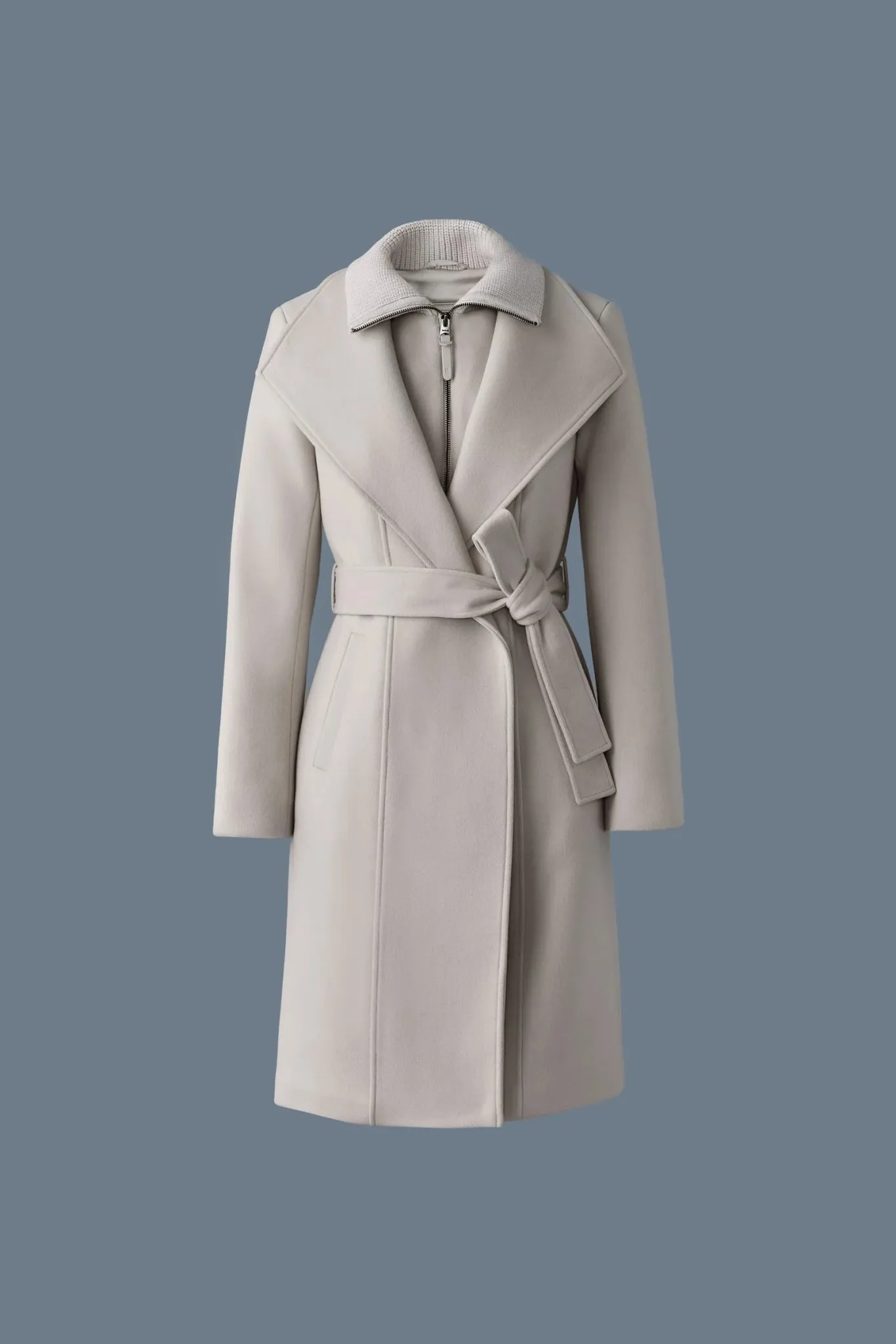 MACKAGE NORITA - 2-in-1 Double Face Wool Coat With Sash