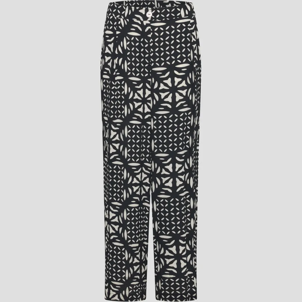 Mae Pants - Navy Pattern