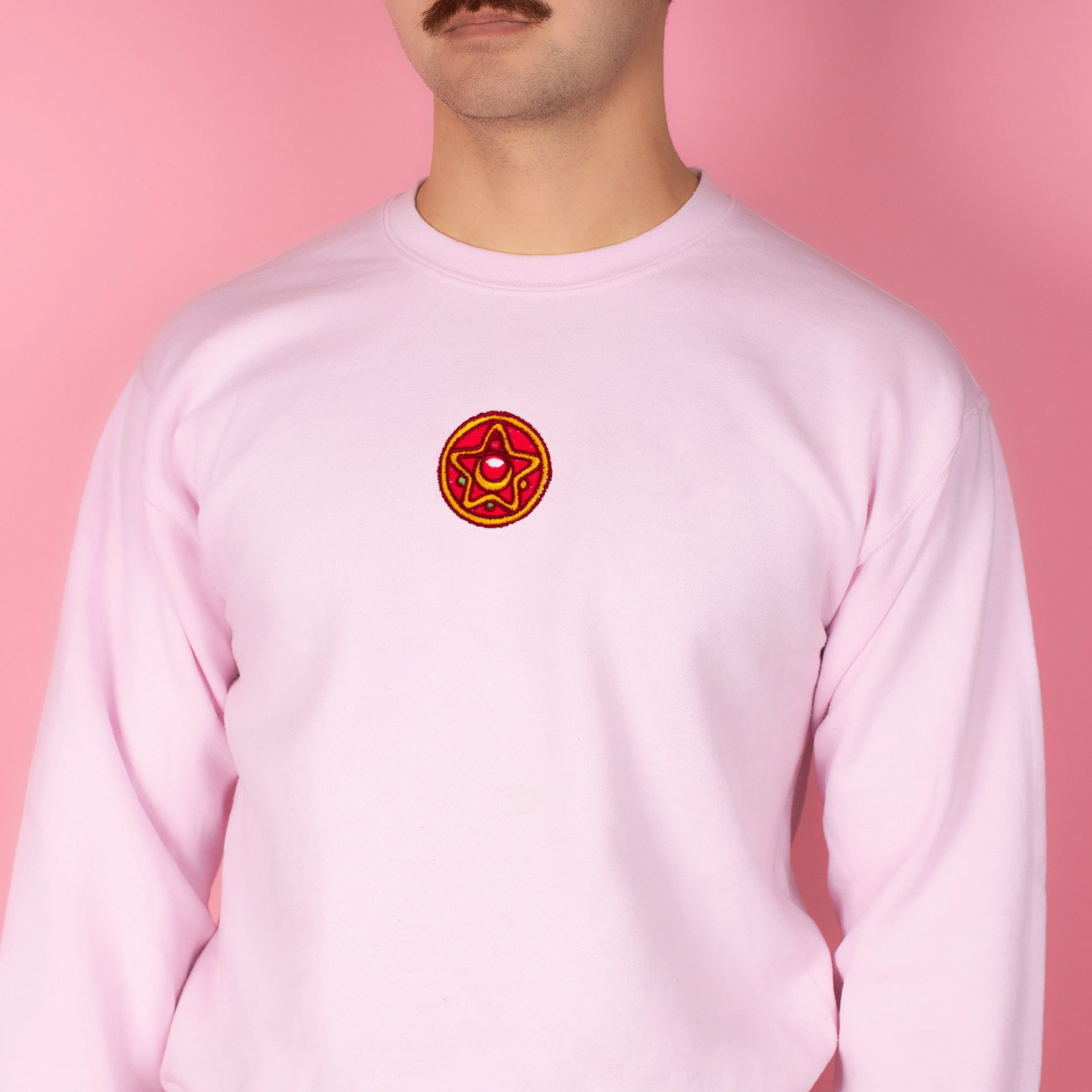 Magical Girl Compact Embroidered Sweatshirt