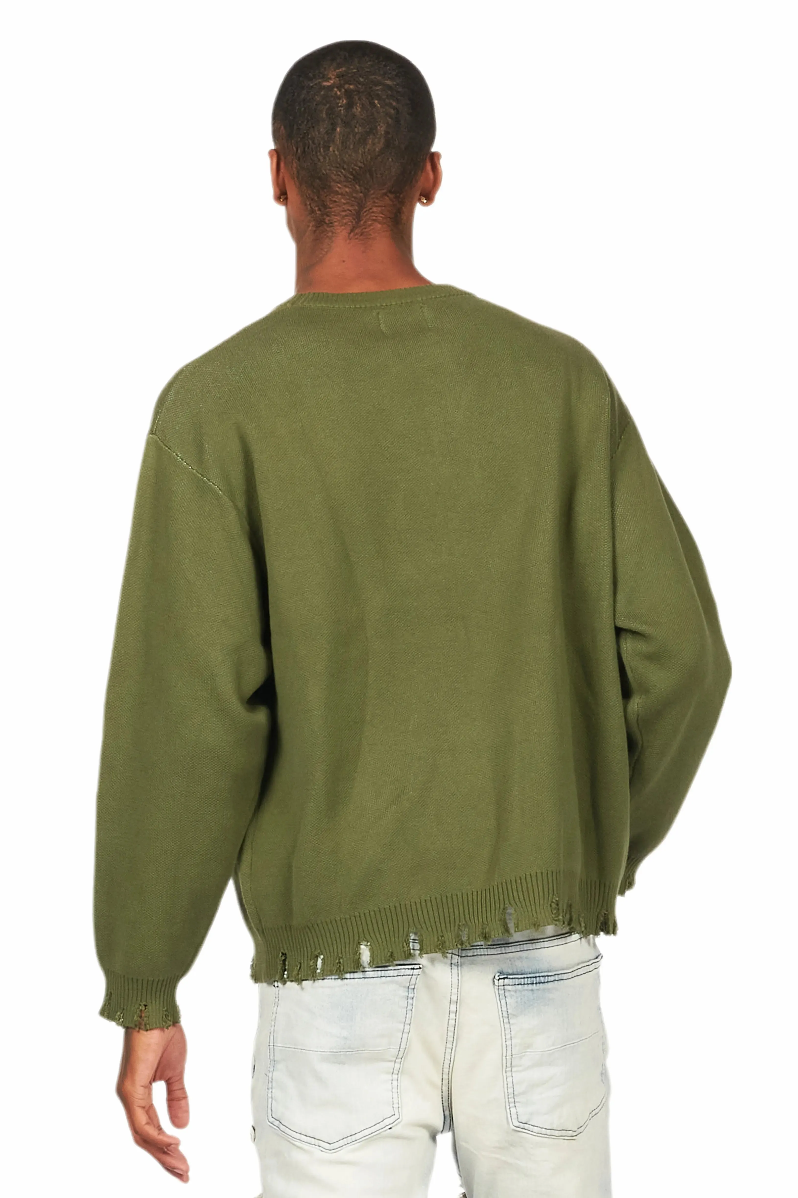 Mallow Green Knit Sweater