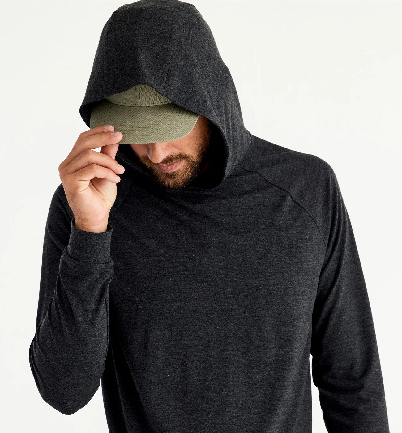 Men's Bamboo Flex Hoodie - Heather Black