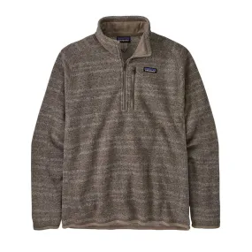 Men's Better Sweater 1/4 Zip - Vinyl Stripe: Seabird Grey