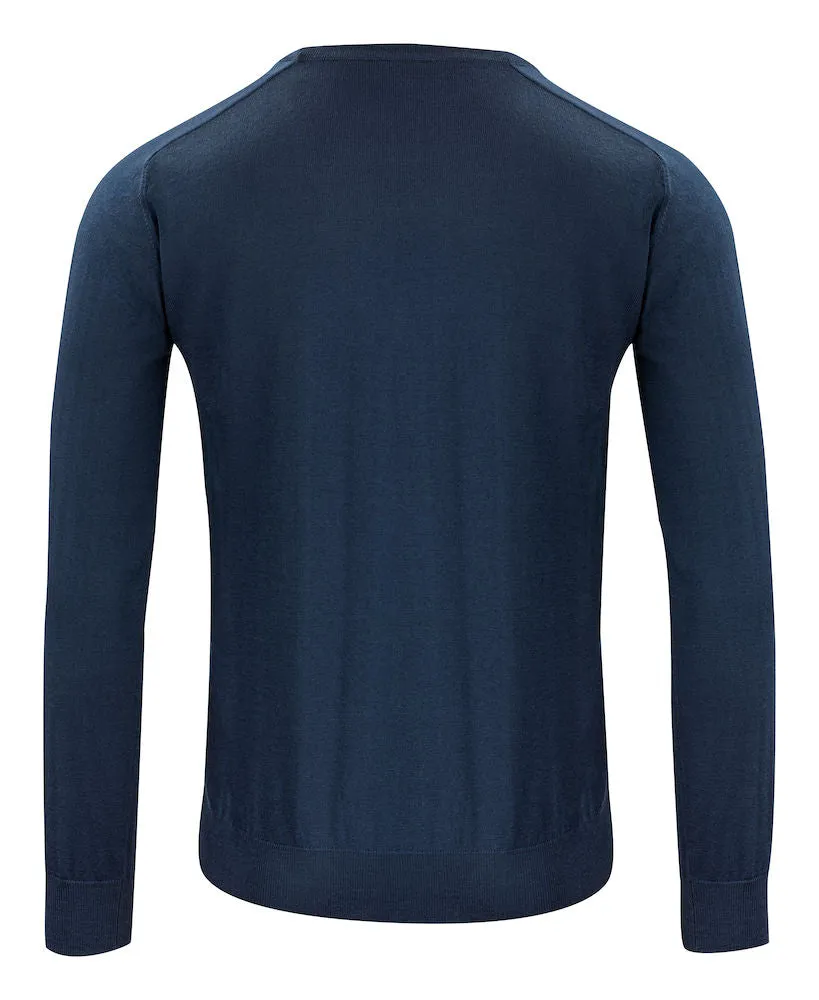 Merino Sweater U-Neck Navy