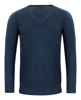 Merino Sweater V-Neck Navy