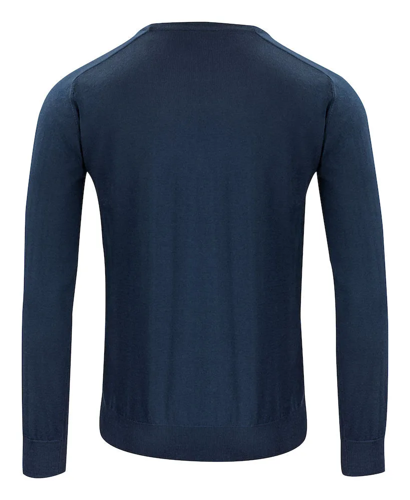 Merino Sweater V-Neck Navy