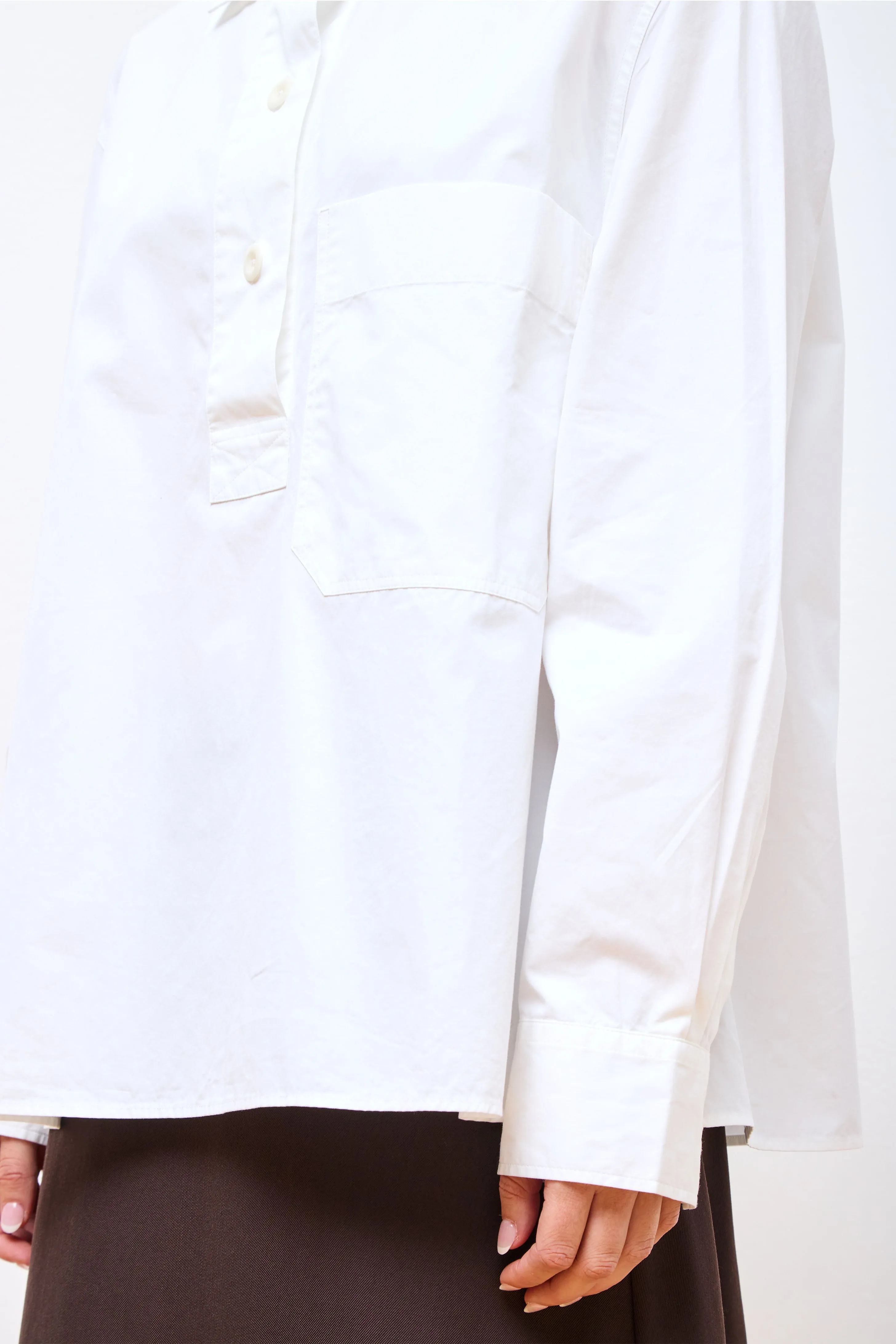 MHL Big Pocket Swing Shirt Off White