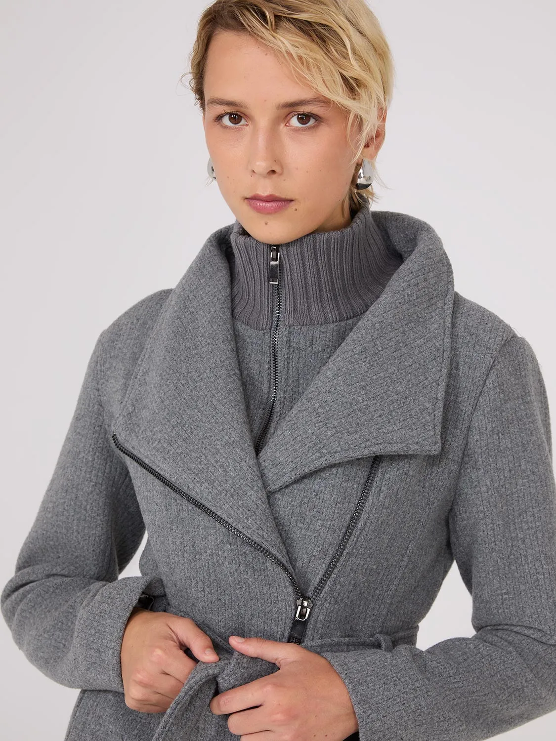 Mid-Length Wrap Coat