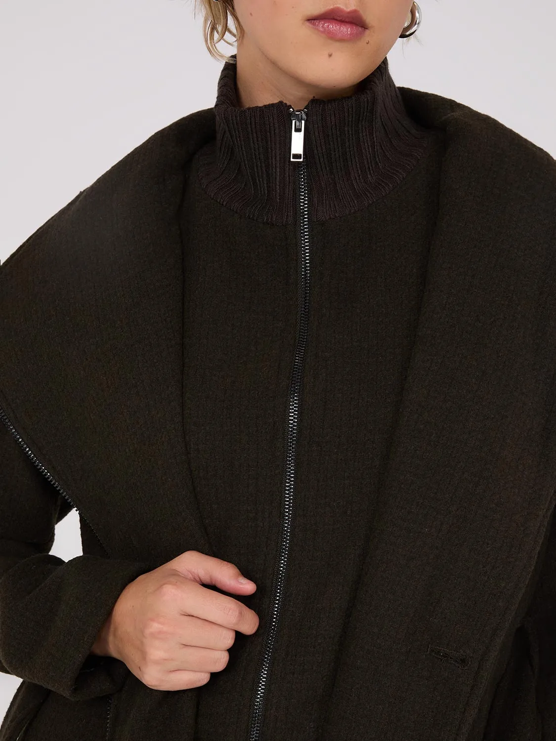 Mid-Length Wrap Coat