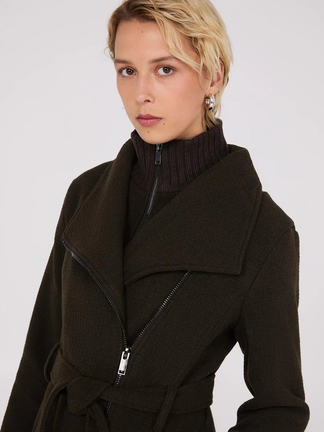 Mid-Length Wrap Coat