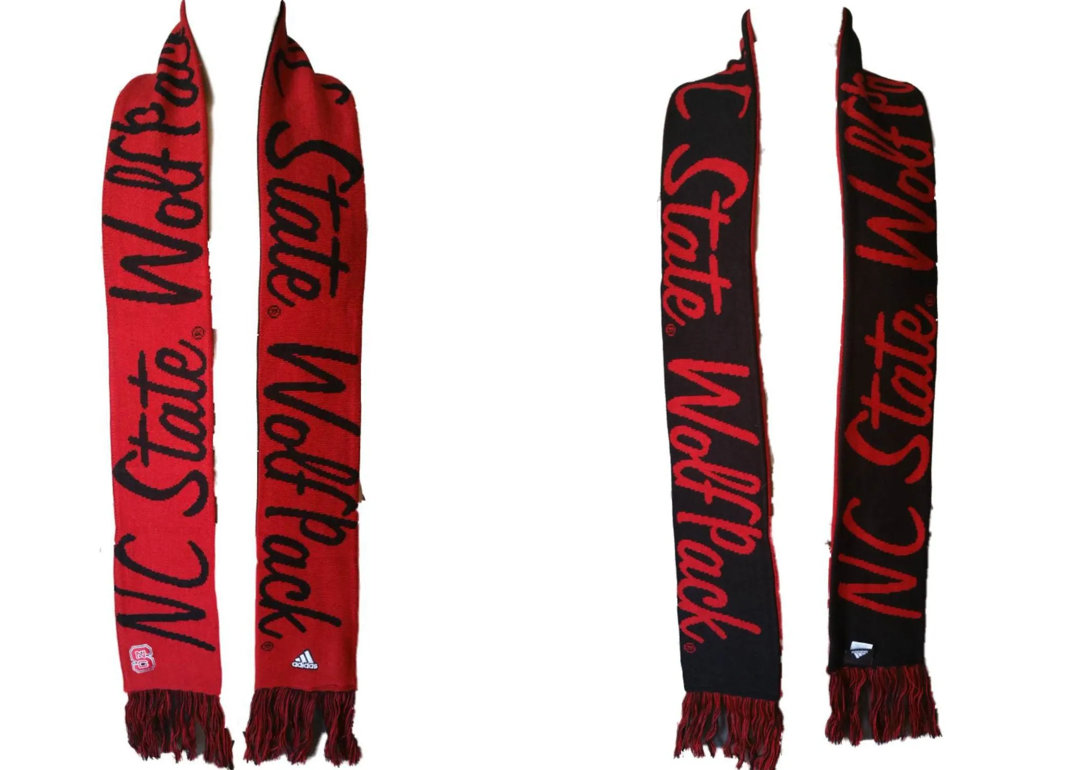 NC State Wolfpack Adidas Extra Long Acrylic Knit Winter Scarf (70" x 5")