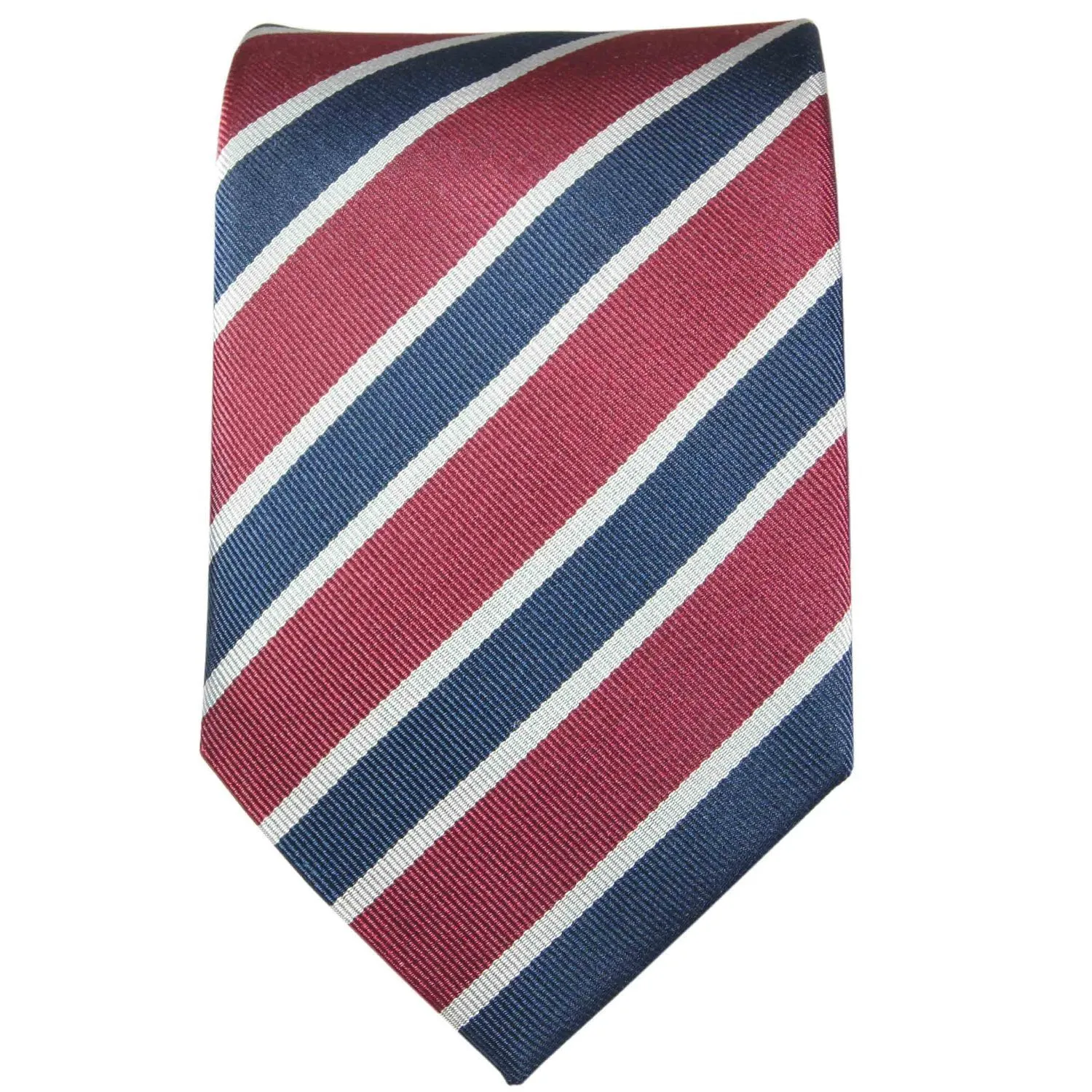 Necktie with Blue and Red Blazer Stripes