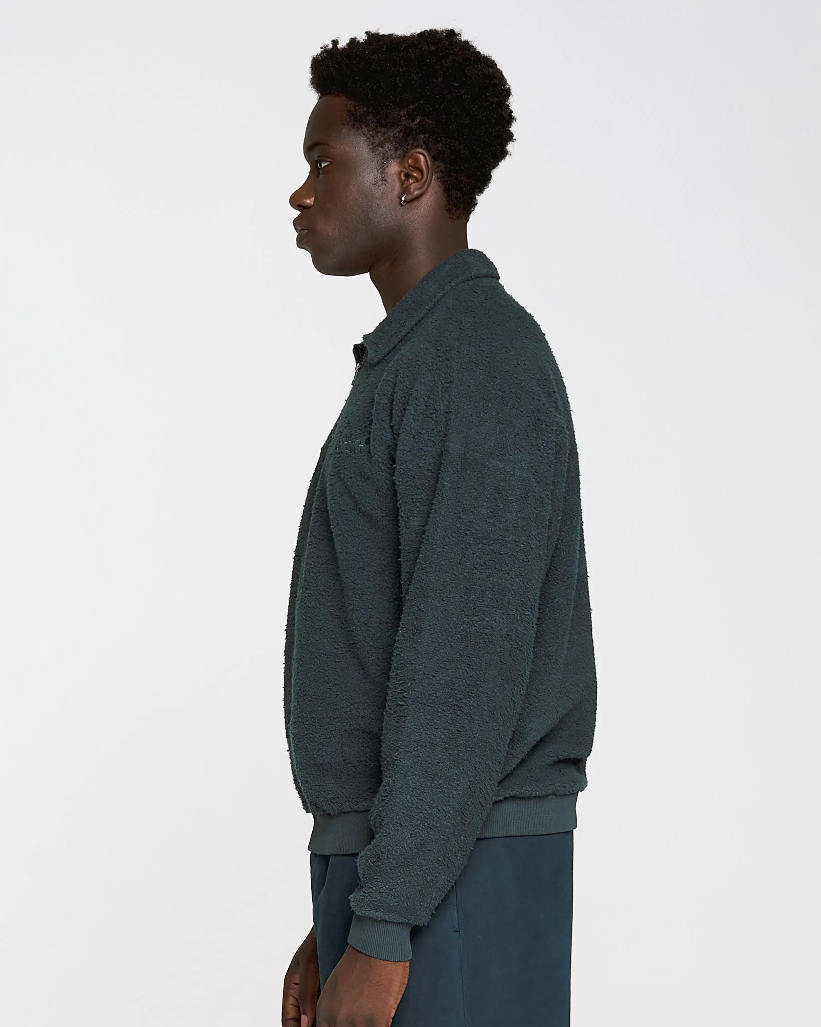 Nevada Sweater Basic Cotton Fleece Petrol