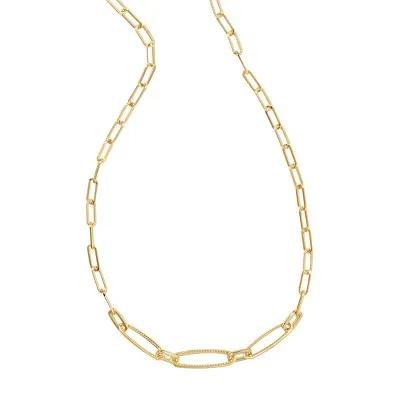 New - Kendra Scott Etta 14K Gold Over Brass Chain Necklace - Gold