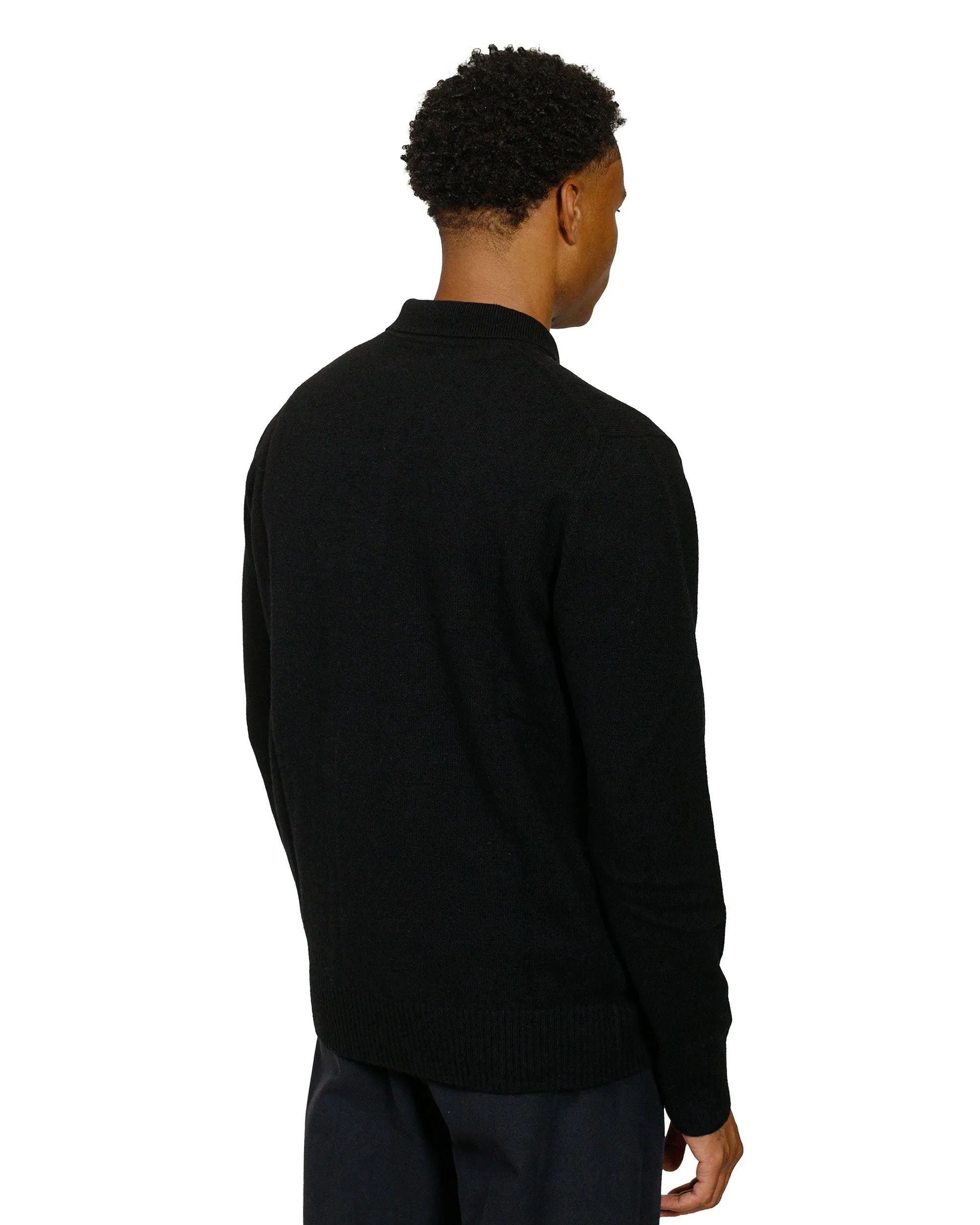 Norse Projects Standard Merino Lambswool Polo Black