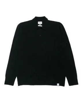 Norse Projects Standard Merino Lambswool Polo Black