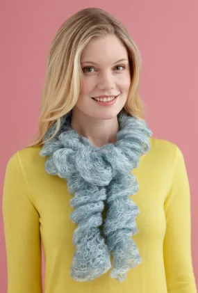 One Ball Twirly Scarf (Knit) - Version 4