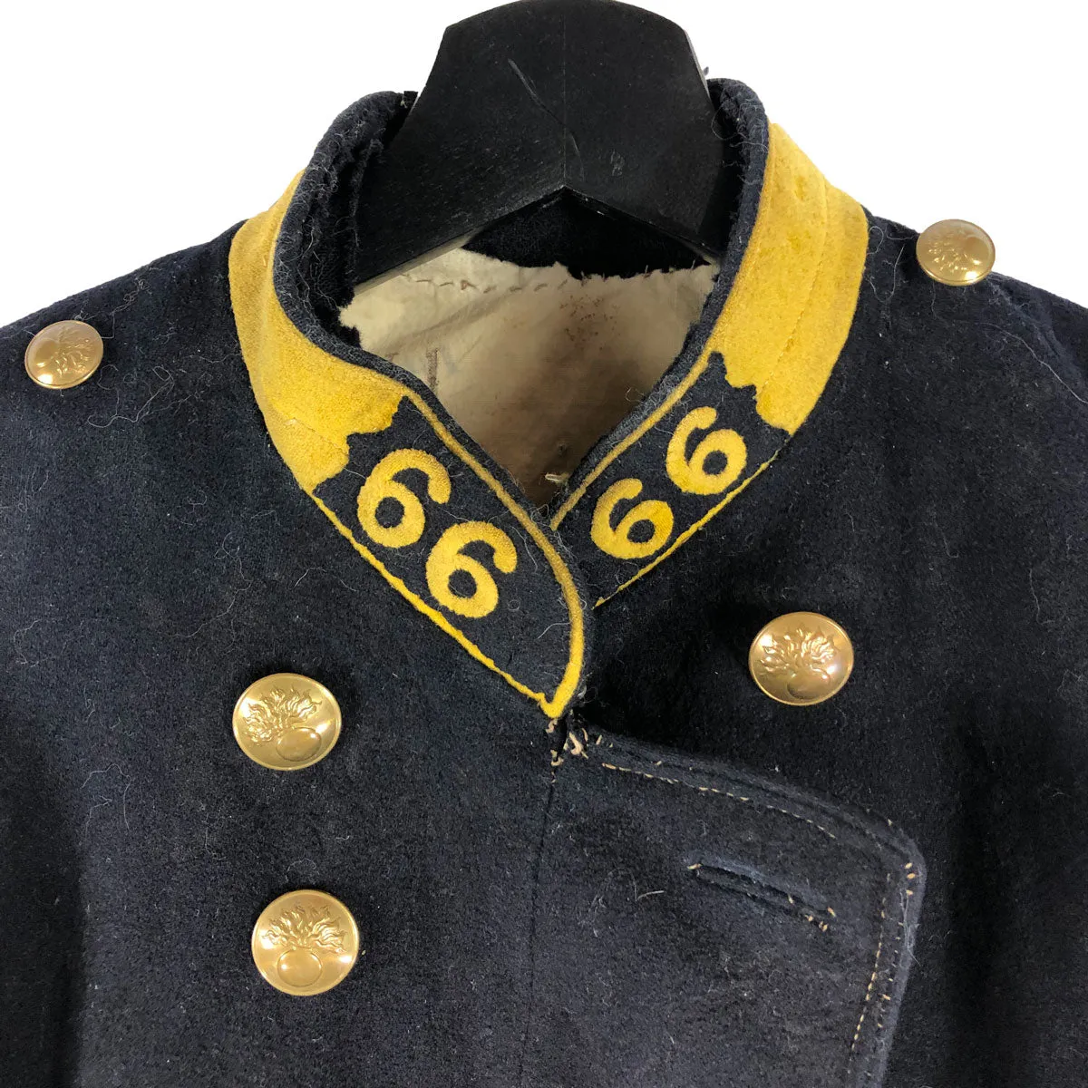 Original French Double Breasted Tunic 66th Regiment Infantry Dated 1881