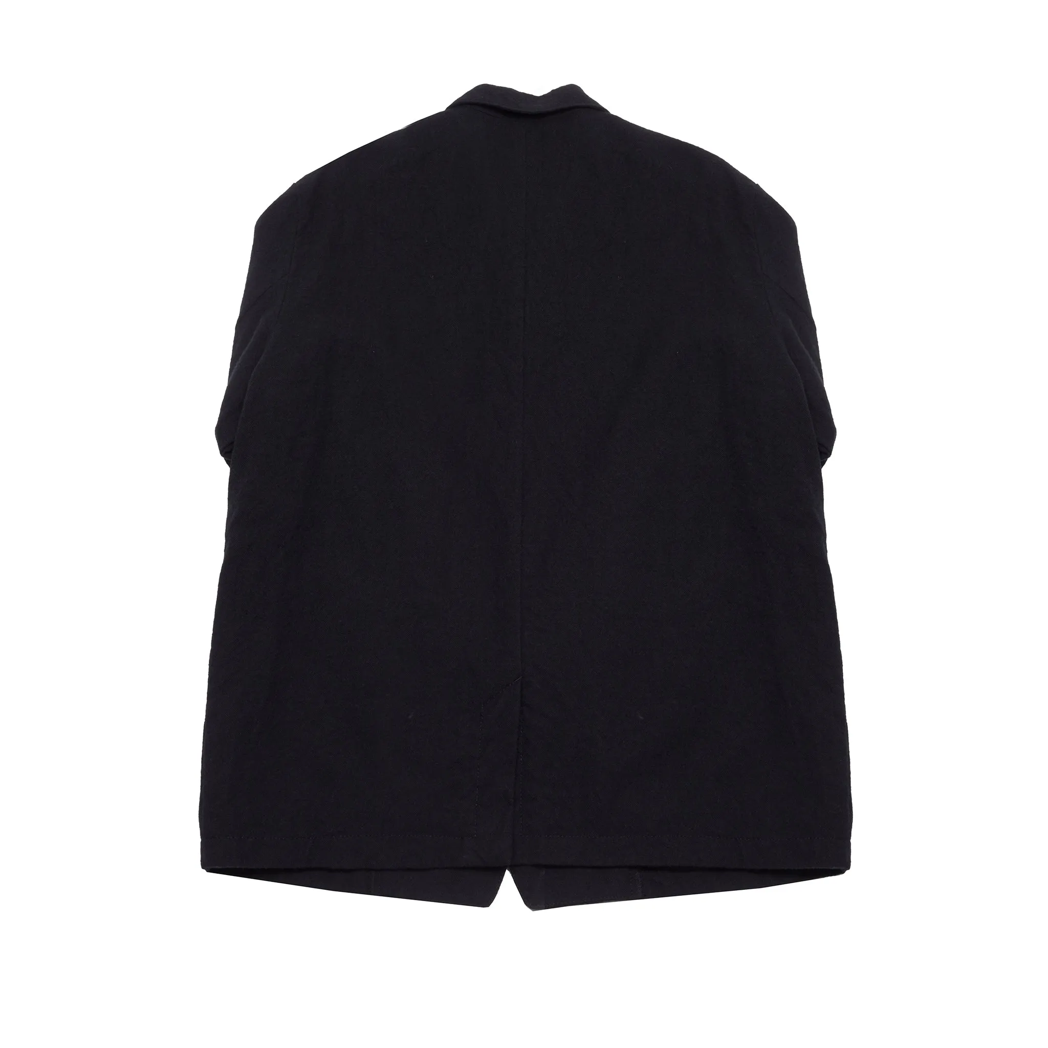 Pas de Calais Wool Twill Utility Jacket in Black