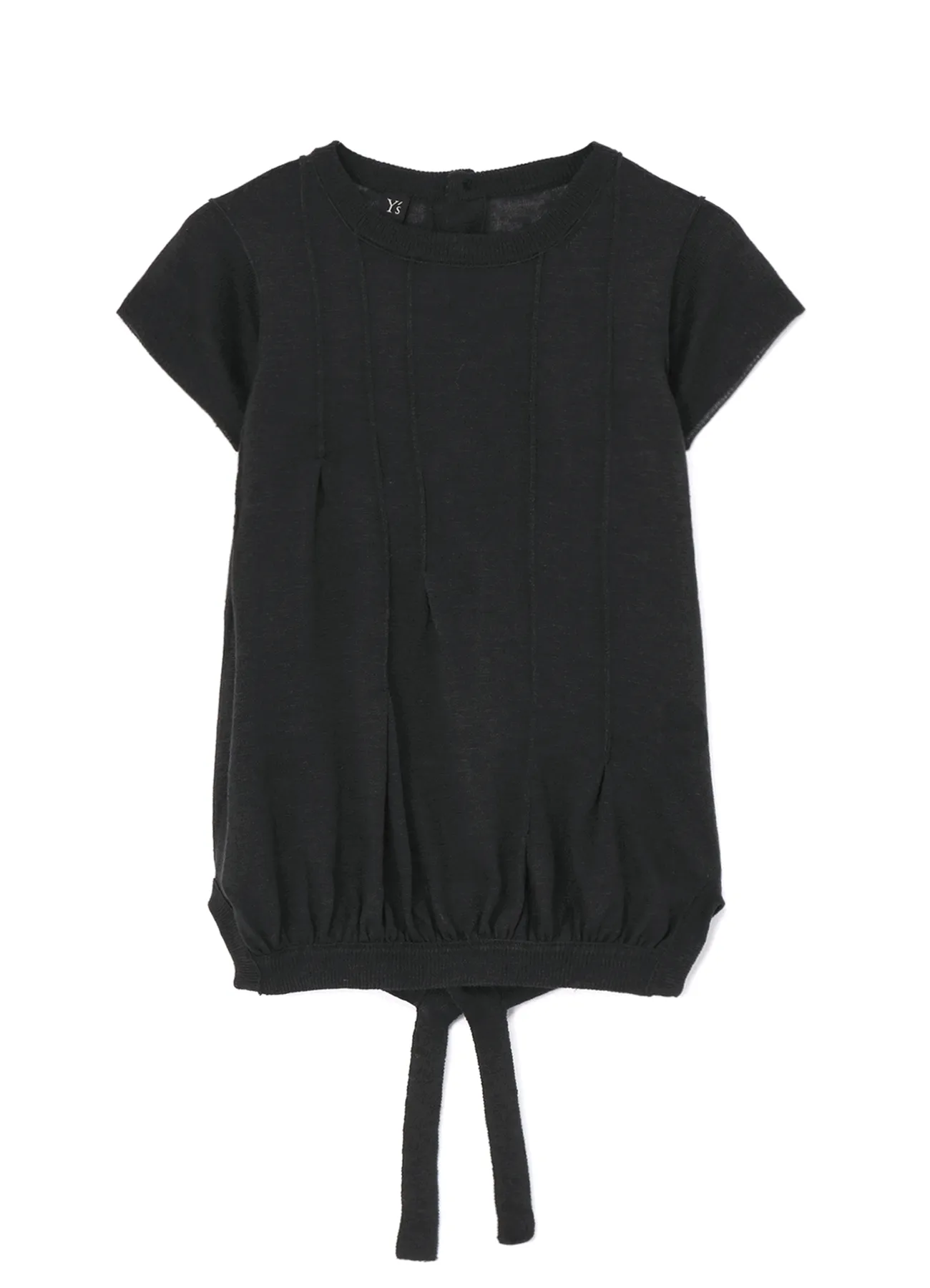 PLAIN STITCH PLEATED PULLOVER