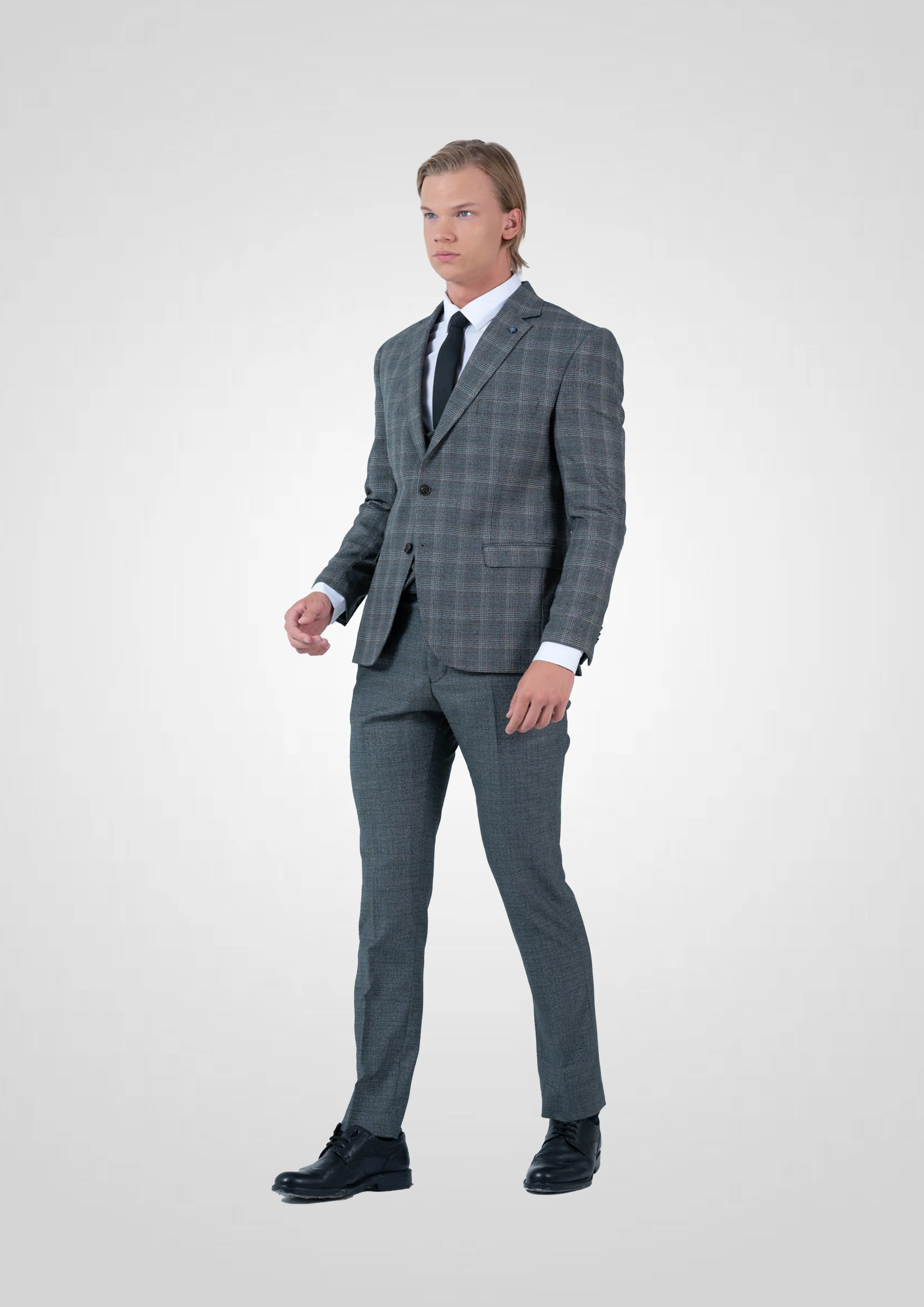 Plead Gray Mehmet Emin Theke 3-Piece Vested Suit