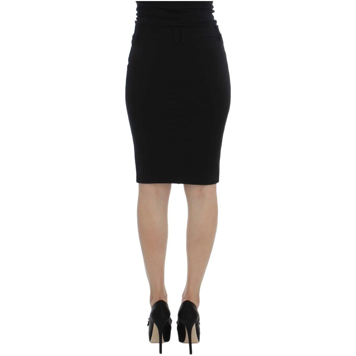 PLEIN SUD Elegant Black Pencil Skirt for Chic Look