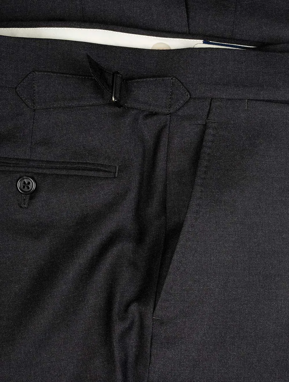 Polo Wool Twill Two-piece Suit Charcoal