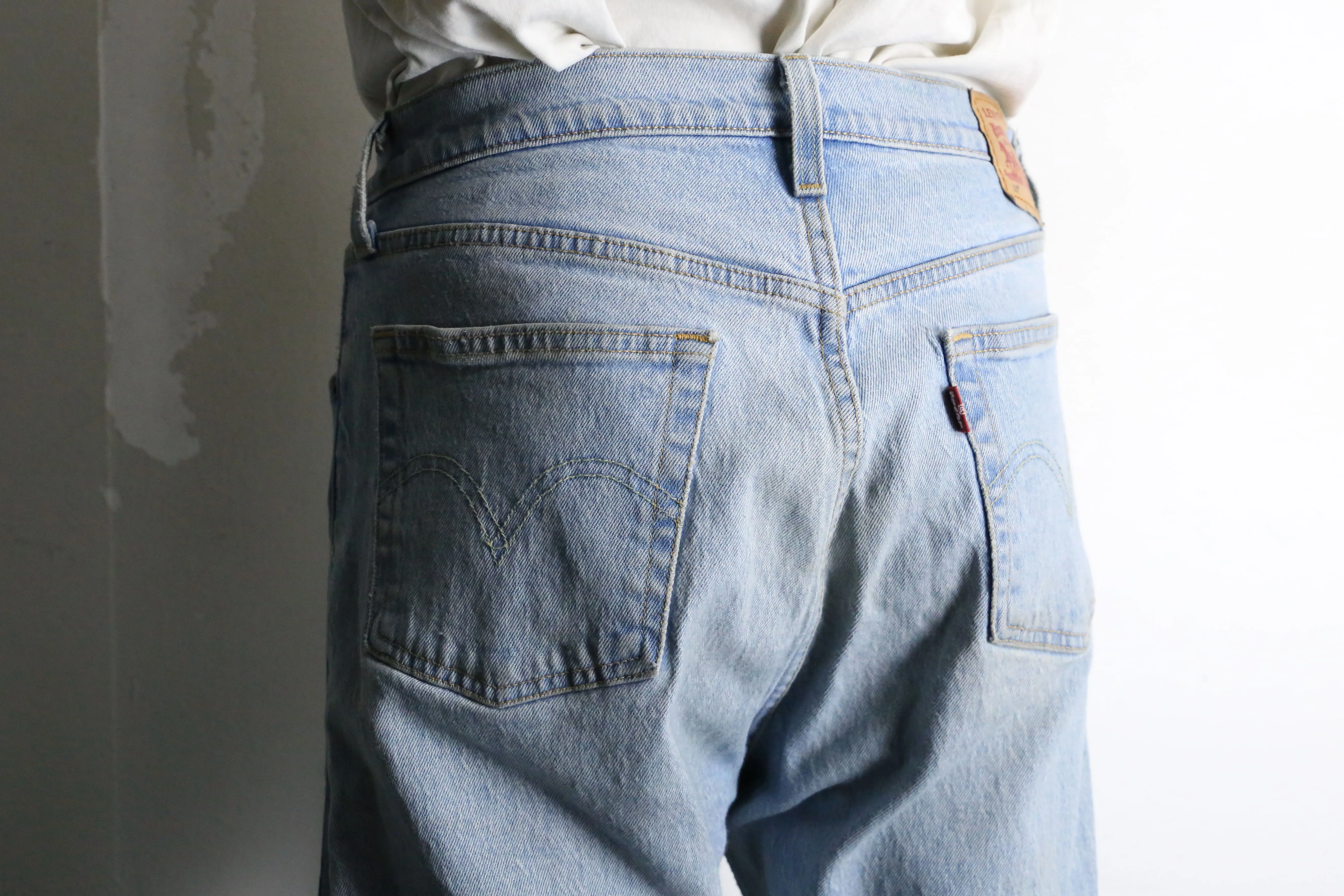 "Re:make" many pocket patch buggy flare denim