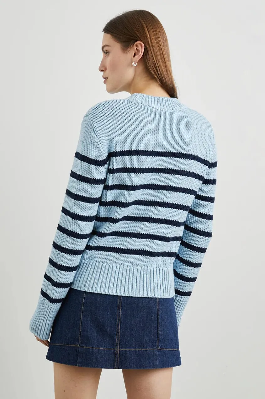 Rails Alise sweater in Sky navy stripe