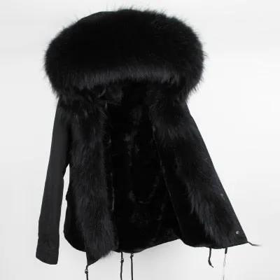 Real Fur Thick Hooded Faux Fur Liner Parkas (Mutli- Colors, Styles)