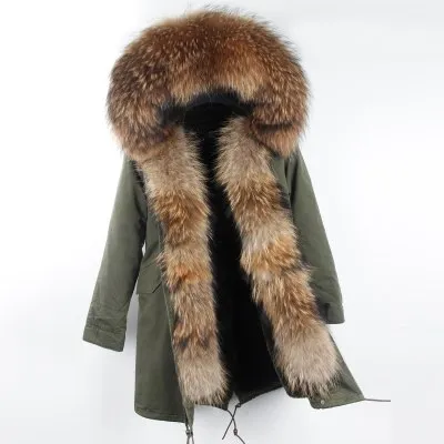 Real Fur Thick Hooded Faux Fur Liner Parkas (Mutli- Colors, Styles)