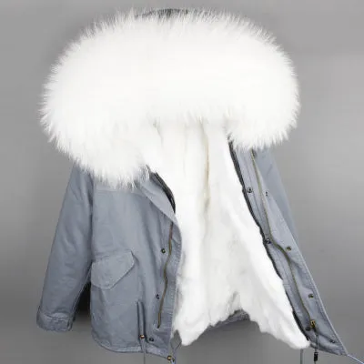 Real Fur Warm Thick Parkas (Collection of 18)