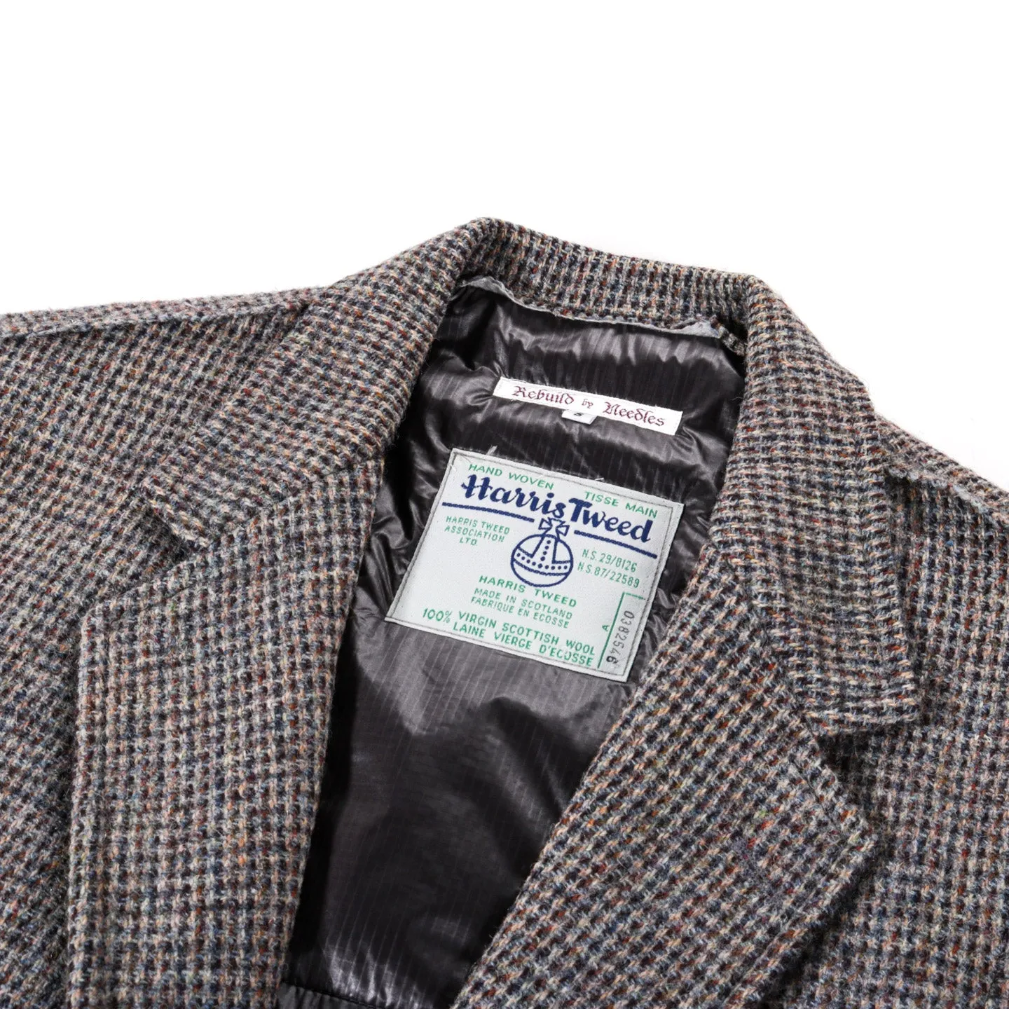 REBUILD BY NEEDLES HARRIS TWEED COVERED JACKET - S