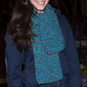 Red Heart Knit In Stripes Scarf